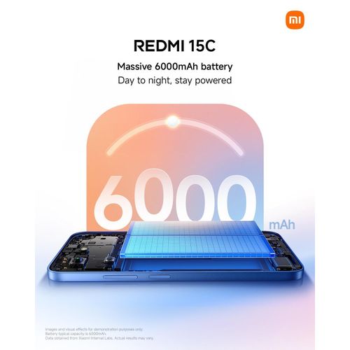 Xiaomi Redmi 15C 8GB RAM 256GB ROM – 6.9" Display, 6000mAh Battery, IP64, Android 15 | Midnight Black