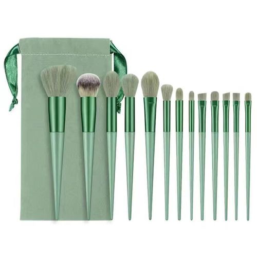 13Pcs Makeup Brush Set – Professional Foundation Powder Eyebrow Eyeshadow Blending Blush Brushes Beauty Kit | Travel-Friendly
