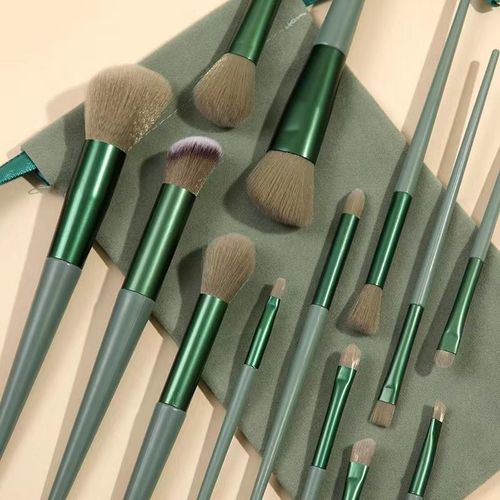13Pcs Makeup Brush Set – Professional Foundation Powder Eyebrow Eyeshadow Blending Blush Brushes Beauty Kit | Travel-Friendly