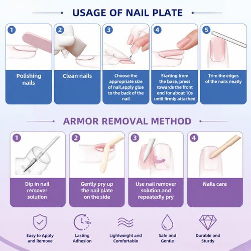 24PCS Press On Nails Pink Blush – Short Square with Silver Star & Rhinestone, Reusable False Nails Kit with Glue | Dreamy Gradient Design