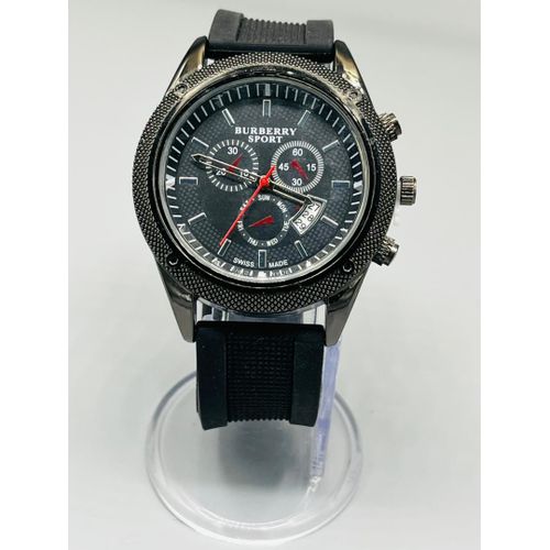 Burberry Gunmetal Black Sport Watch