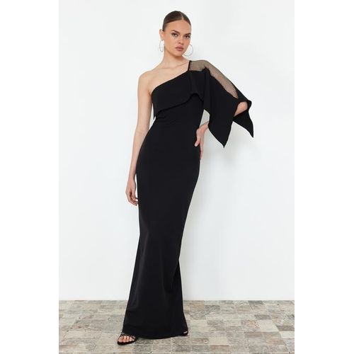 JK Design: Trendyol Woven Evening Dress - Black