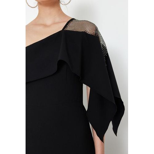JK Design: Trendyol Woven Evening Dress - Black