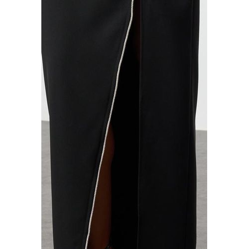 JK Design: Trendyol Woven Evening Dress - Black