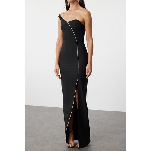 JK Design: Trendyol Woven Evening Dress - Black