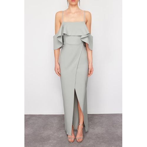 JK Design: Trendyol Woven Evening Dress - Mint
