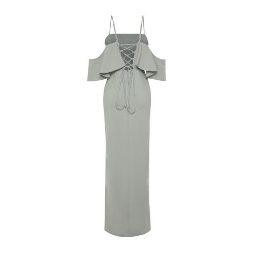 JK Design: Trendyol Woven Evening Dress - Mint