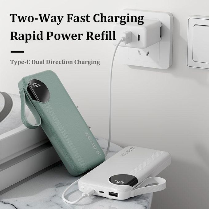 GDTINA 30000mAh 22.5W Super Fast Charging Pøwer Bank-black