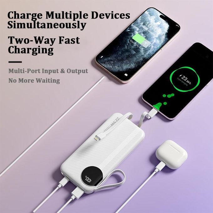 GDTINA 30000mAh 22.5W Super Fast Charging Pøwer Bank-black