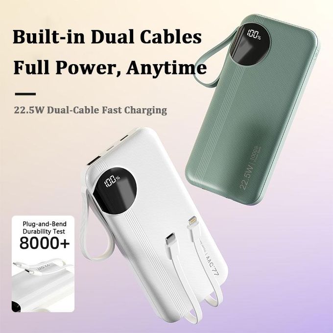GDTINA 30000mAh 22.5W Super Fast Charging Pøwer Bank-black