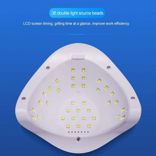 LED UV Nail Lamps 120W Nail Dryer Gel Nail Curing Lamp UV Light with 4 Timers 10/30/60/99S Auto Sensor LCD Display