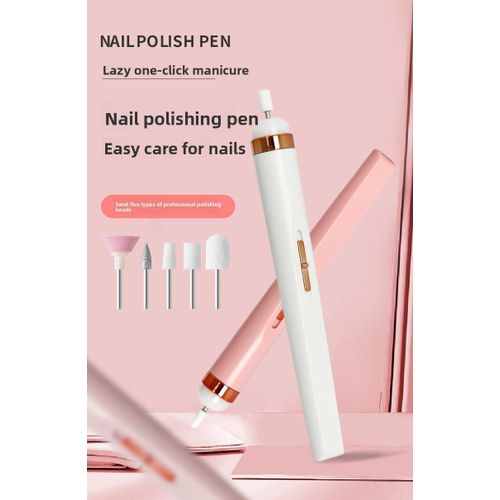 Electric Nail Drill Machine for Manicure and Pedicure - Portable Nail File Buffer Remover Tool
