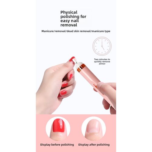 Electric Nail Drill Machine for Manicure and Pedicure - Portable Nail File Buffer Remover Tool