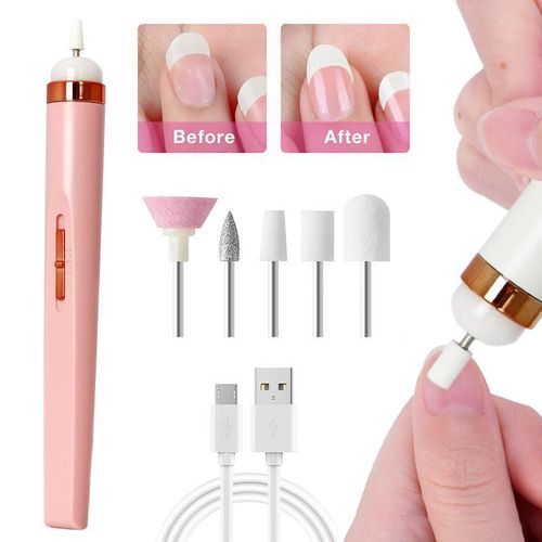 Electric Nail Drill Machine for Manicure and Pedicure - Portable Nail File Buffer Remover Tool