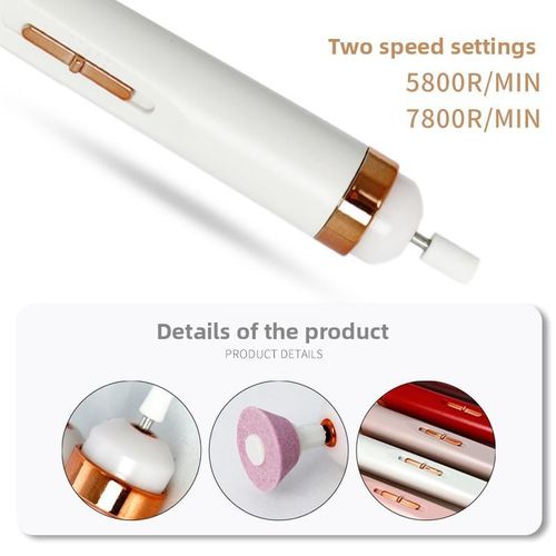 Electric Nail Drill Machine for Manicure and Pedicure - Portable Nail File Buffer Remover Tool