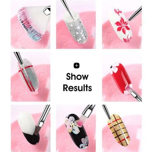 15 Pcs Nail Brush For Manicure Brush Nail Art Brush Grad