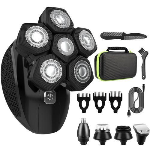 5-in-1 6D Rotary Electric Shavers Bald Head Rechargeable