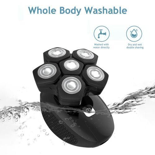 5-in-1 6D Rotary Electric Shavers Bald Head Rechargeable