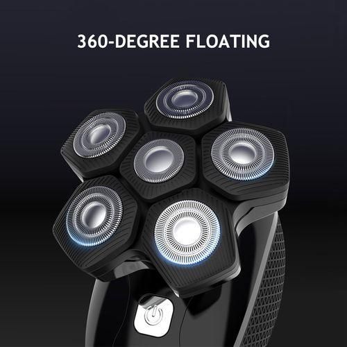 5-in-1 6D Rotary Electric Shavers Bald Head Rechargeable