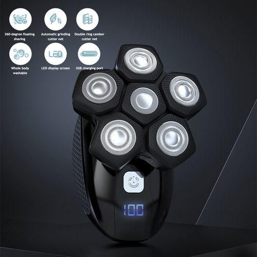 5-in-1 6D Rotary Electric Shavers Bald Head Rechargeable